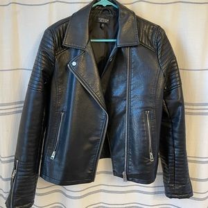 NWOT topshop faux leather moto jacket